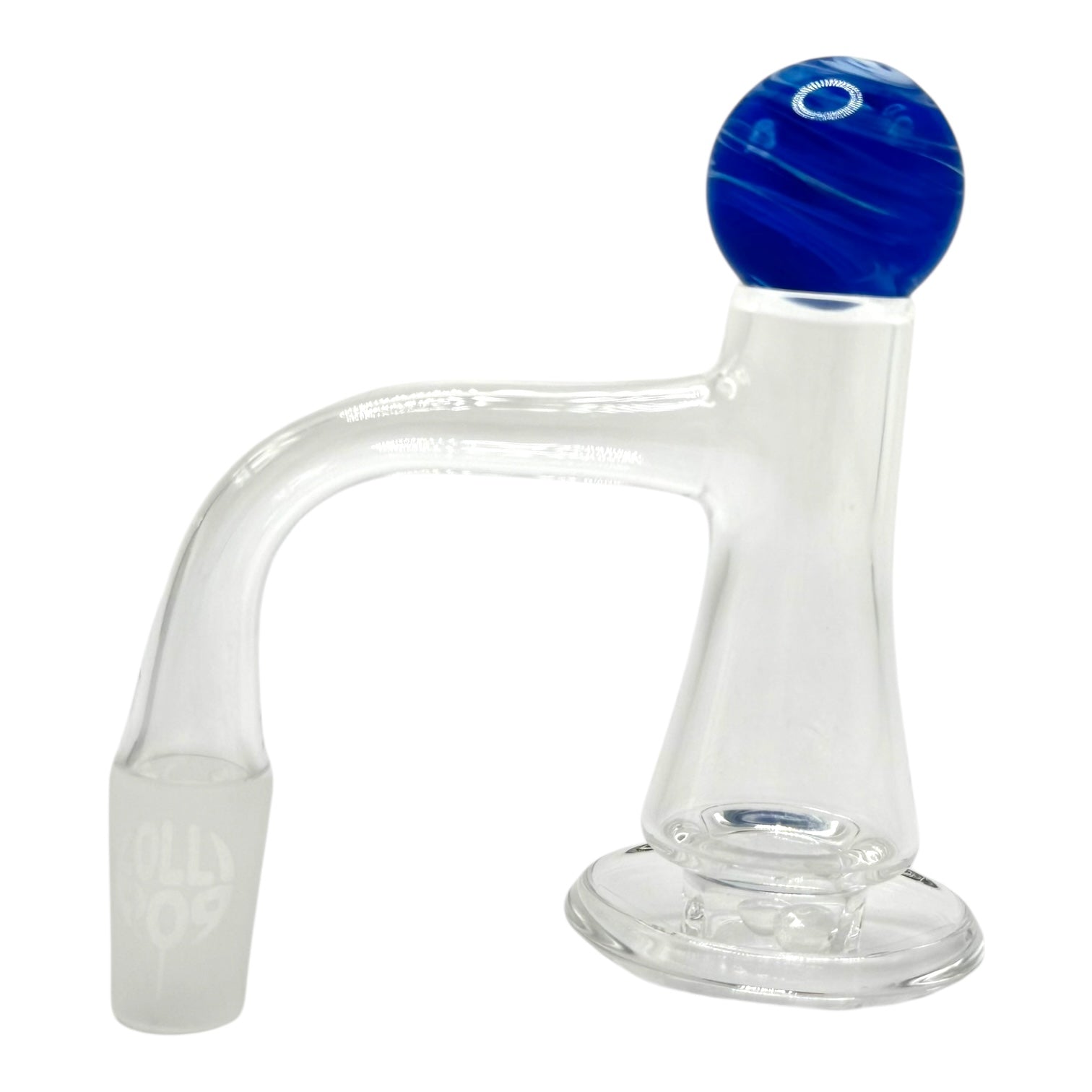 Lollipop QSeries-14 | 14mm Male 90° | Fully Welded Quartz Terp Slurper Set - QZ 114