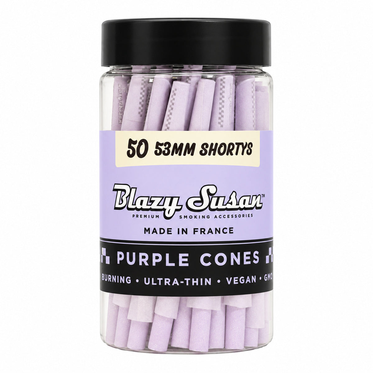 Blazy Susan 53mm Shortys 50ct Jar | 36Jars / Case