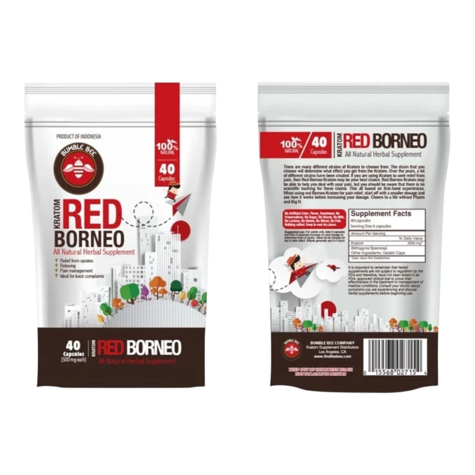 Bumble Bee Kratom (Capsules) (40ct)