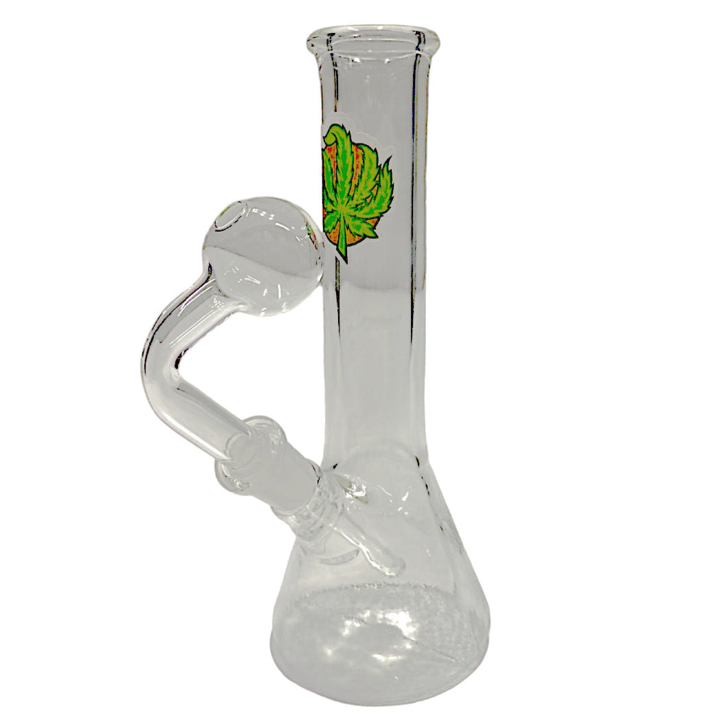 G/G 10mm Beaker Shape OB Water Pipe -Assorted Stickers