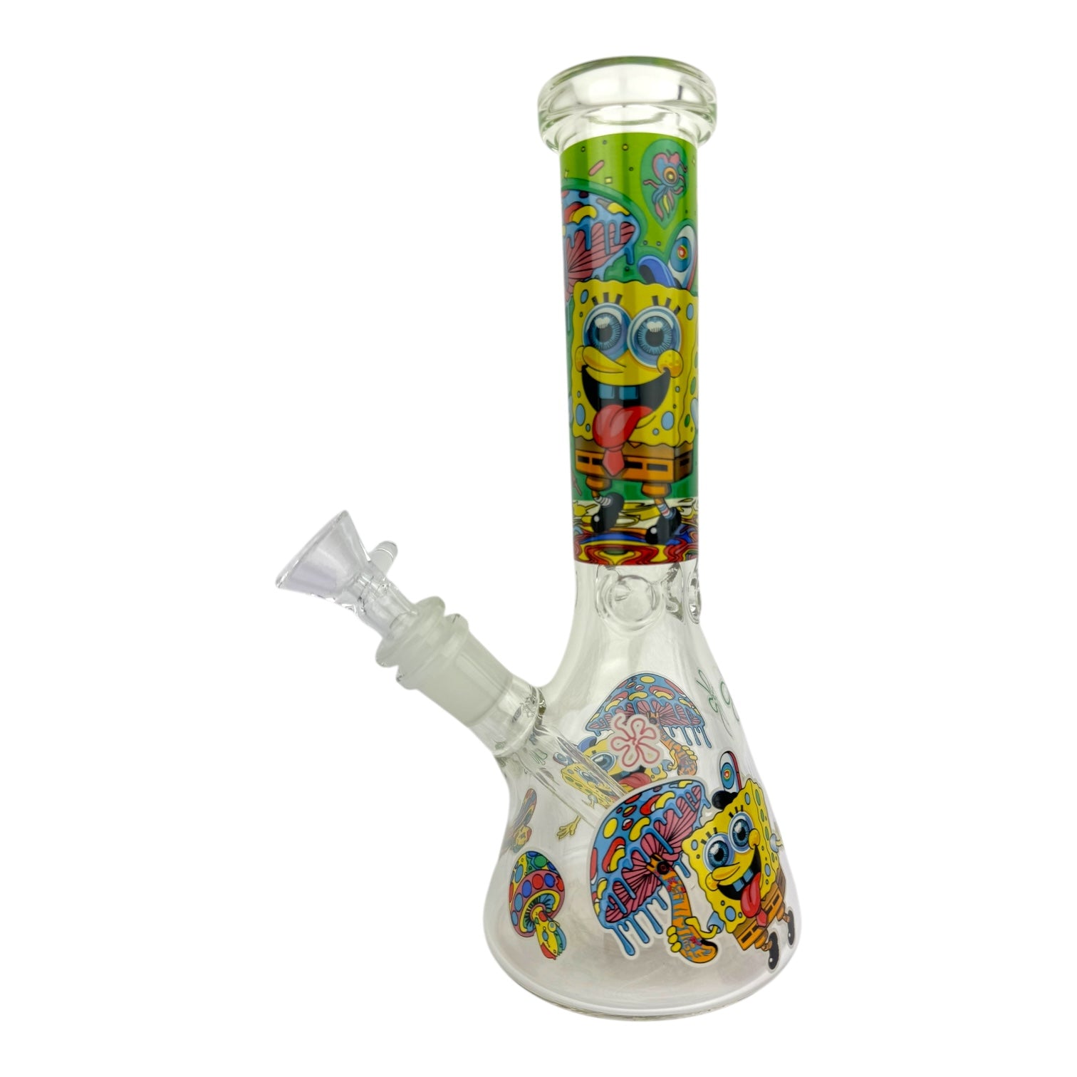 10" Sponge Character Beaker Glass Water Pipe (Assorted)