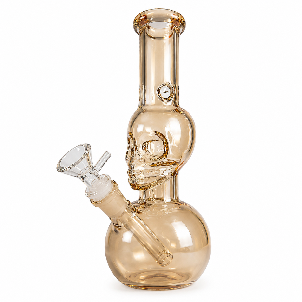 10" GG Skull Fumed Glass Water Pipe