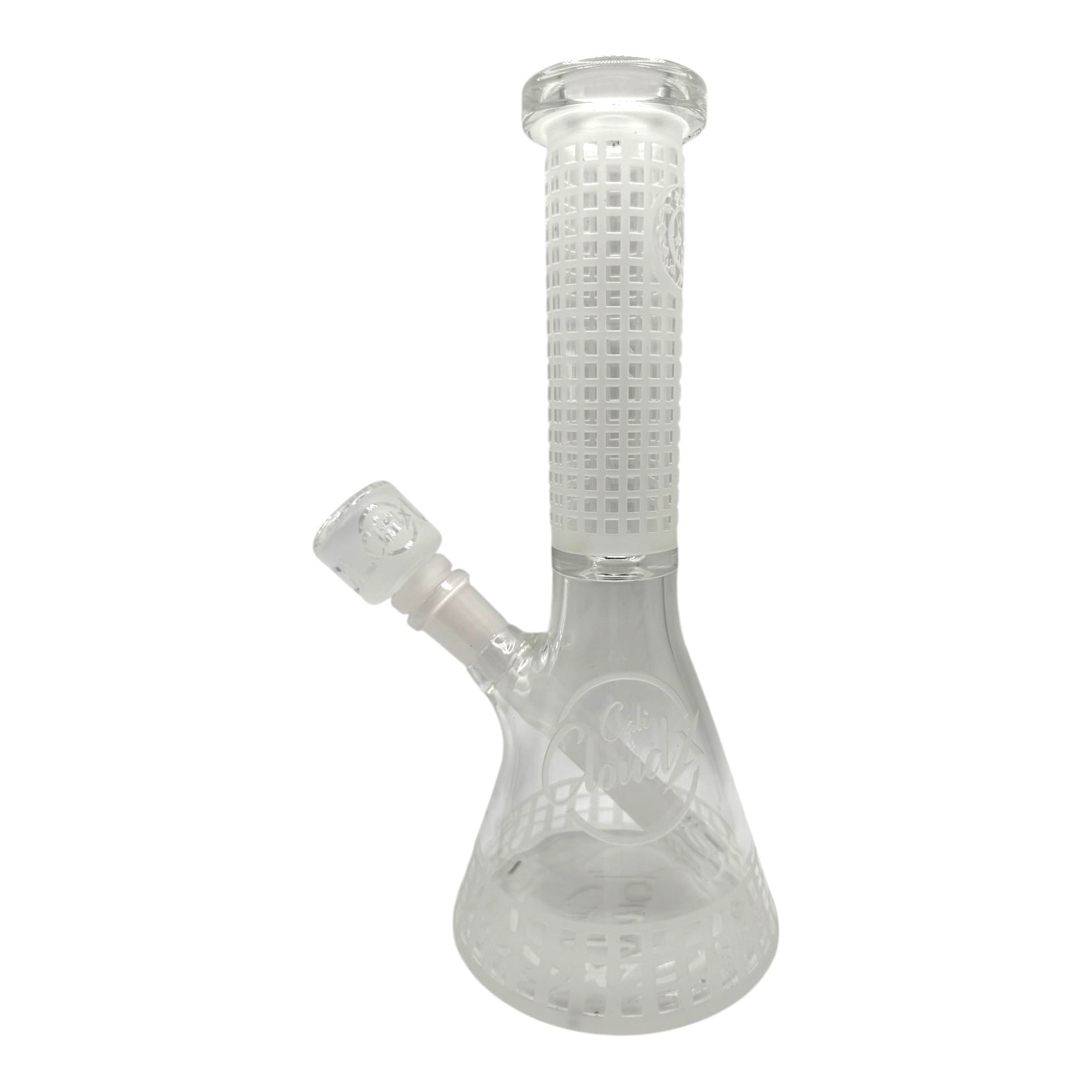 10" Cali Cloud Frosted Glass Beaker Water Pipe "WP-358"