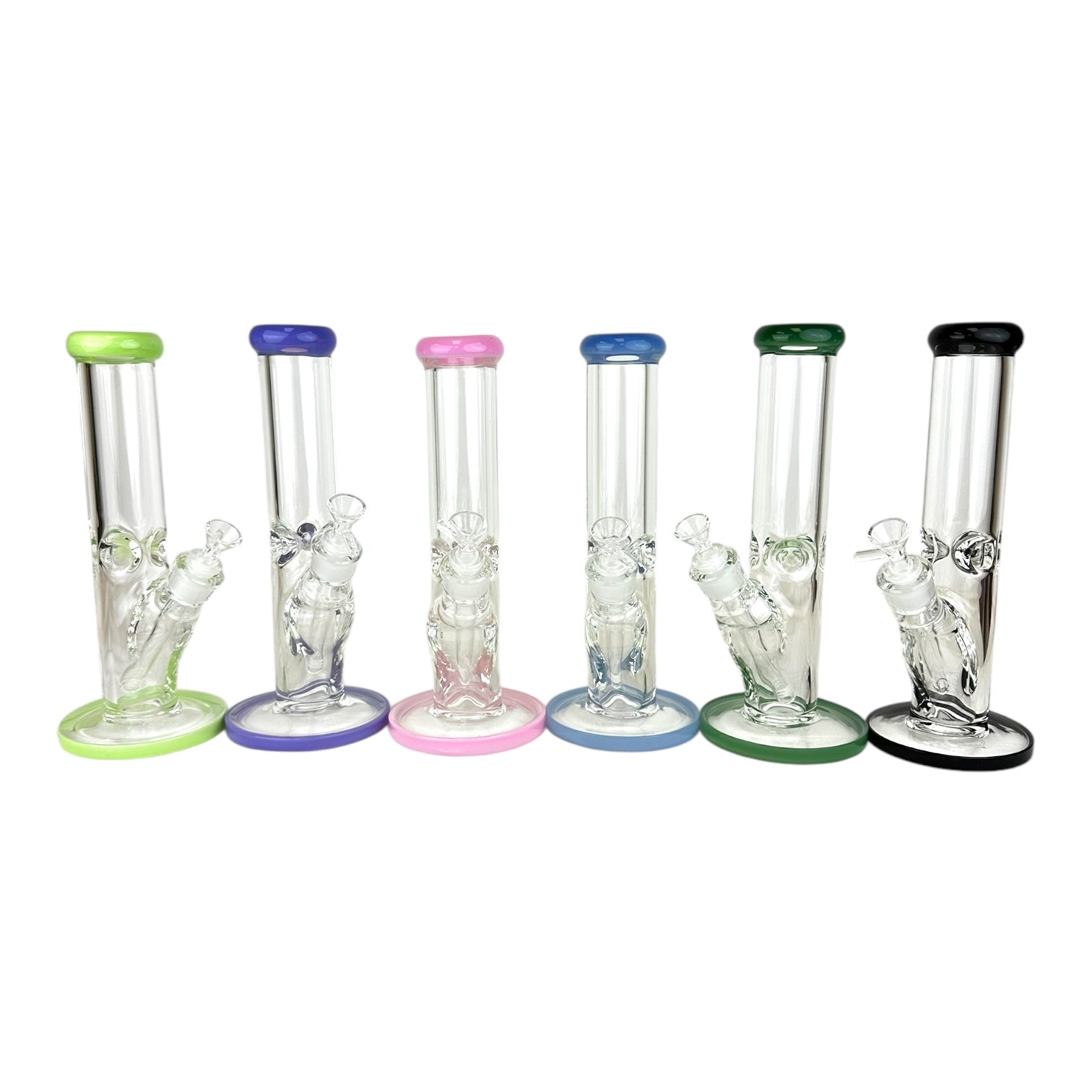 10" Straight Tube 9mm Glass Water Pipe