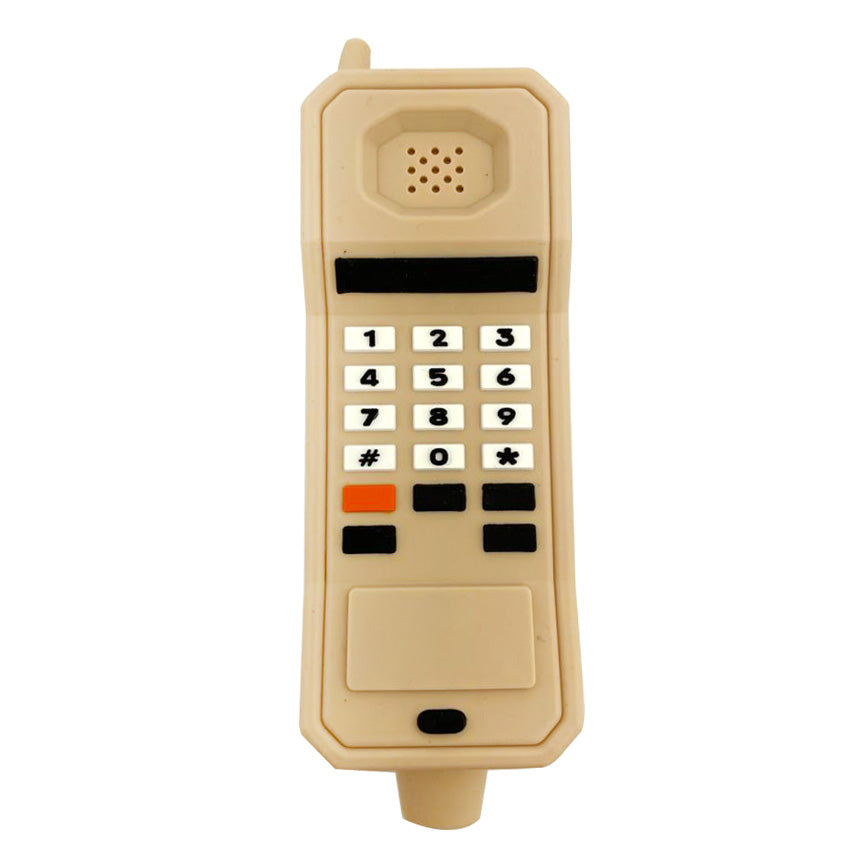 4" Cell Phone Silicone Hand Pipe With Glass Bowl