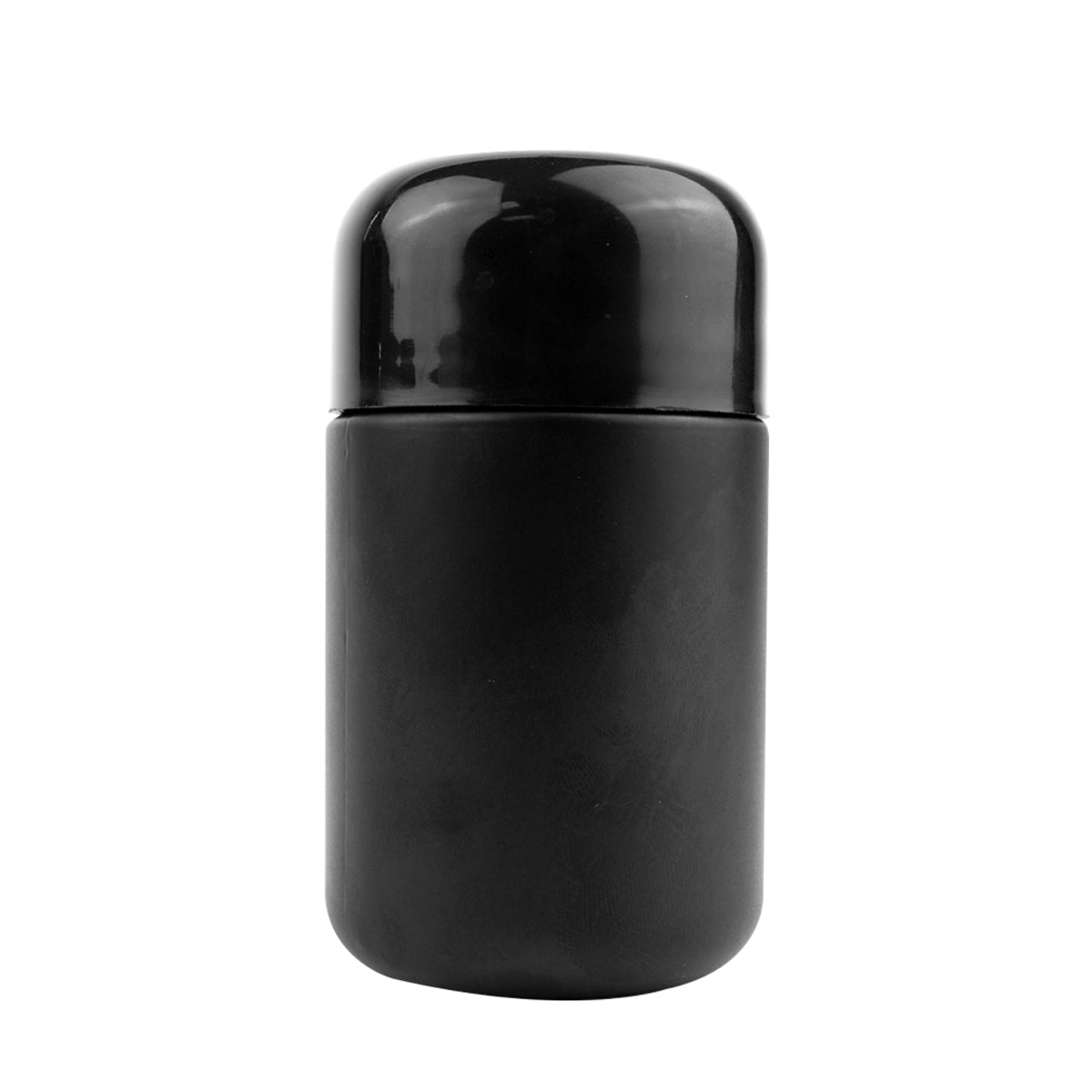 120ml (4oz) Matte Black Round (Bullet) Child Resistant Jar with Black Cap