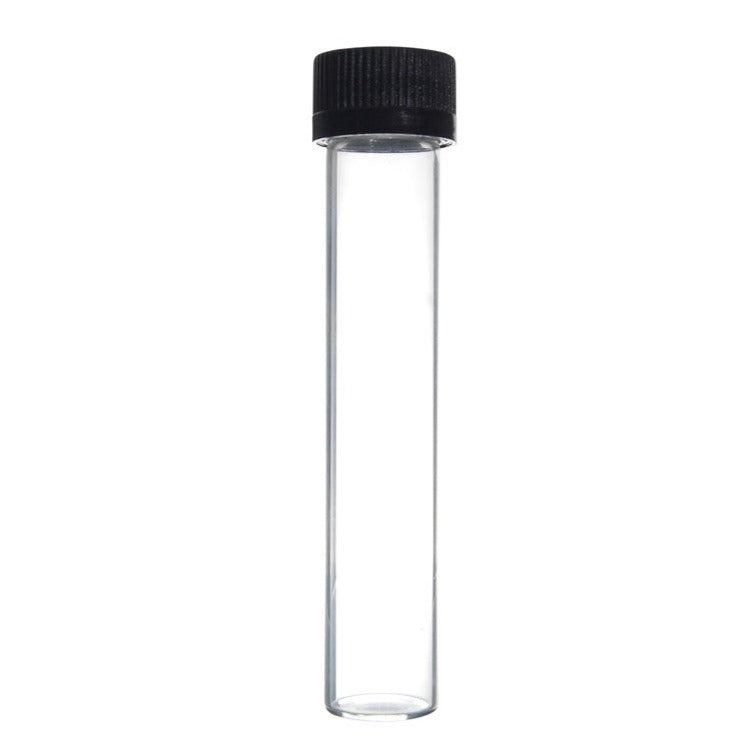 120x20 Glass Tube Regular With Black Cap