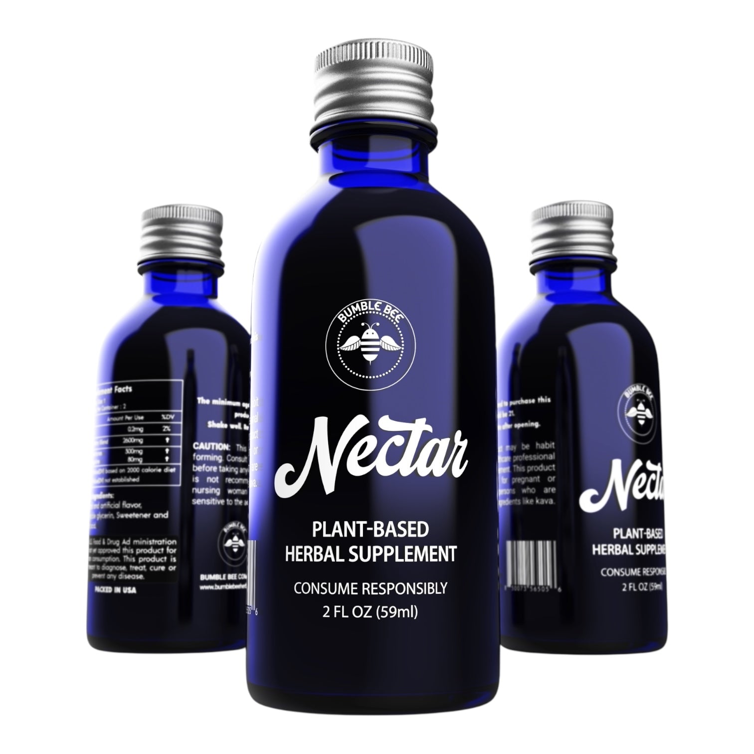 BB Nectar Kratom + Kava 2oz Liquid Shot - 12pc Display