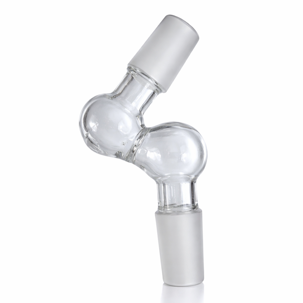 14mm Male 90° to 14mm Male 45° Glass Joint Adapter