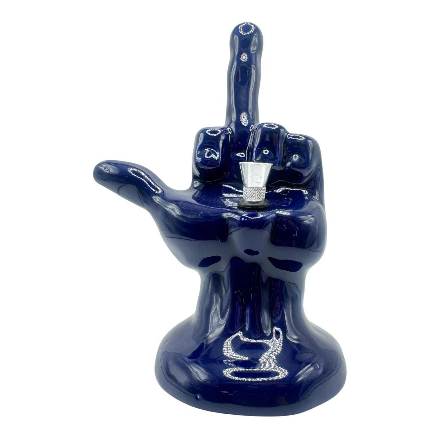 Middle Finger Glass Ceramic Water Pipe