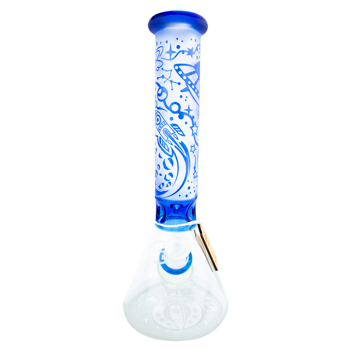 16" CHEECH Frosted Space Beaker Glass Water Pipe 'CH-165'