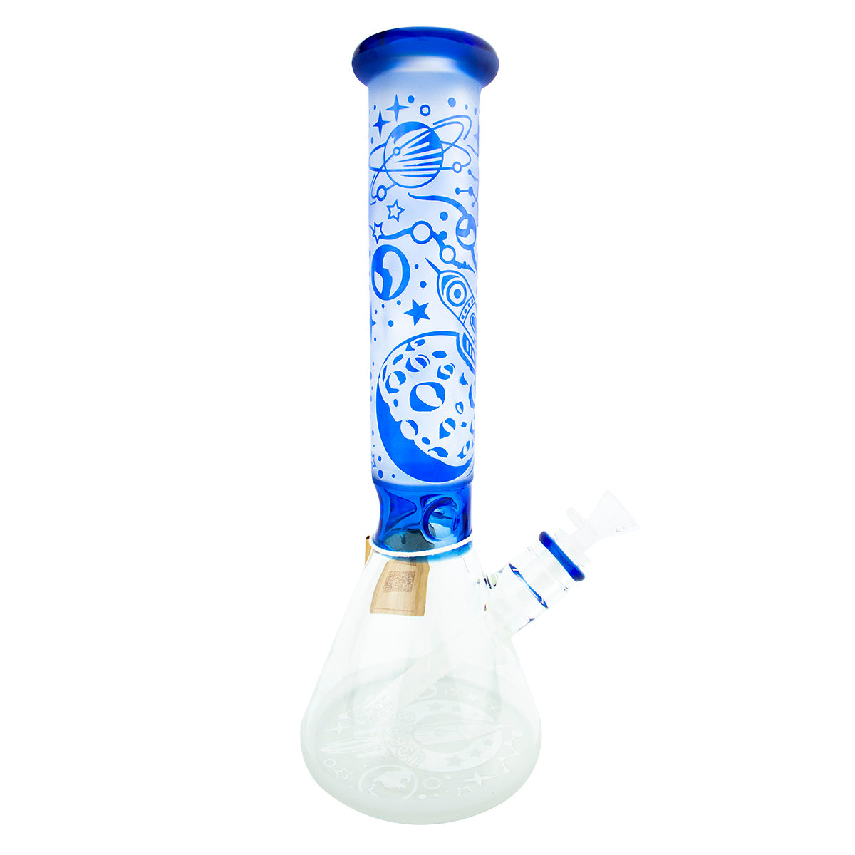 16" CHEECH Frosted Space Beaker Glass Water Pipe 'CH-165'