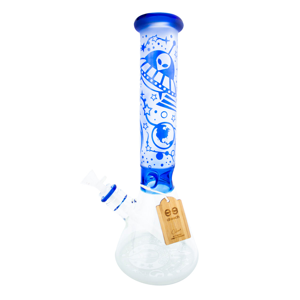 16" CHEECH Frosted Space Beaker Glass Water Pipe 'CH-165'