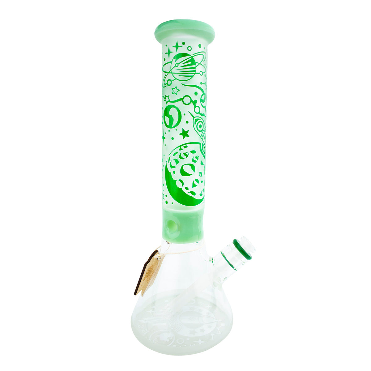16" CHEECH Frosted Space Beaker Glass Water Pipe 'CH-165'