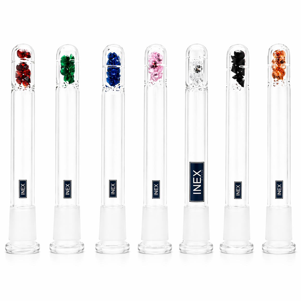18/14mm Inex Low Pro Diamonds Downstem - Assorted Colors