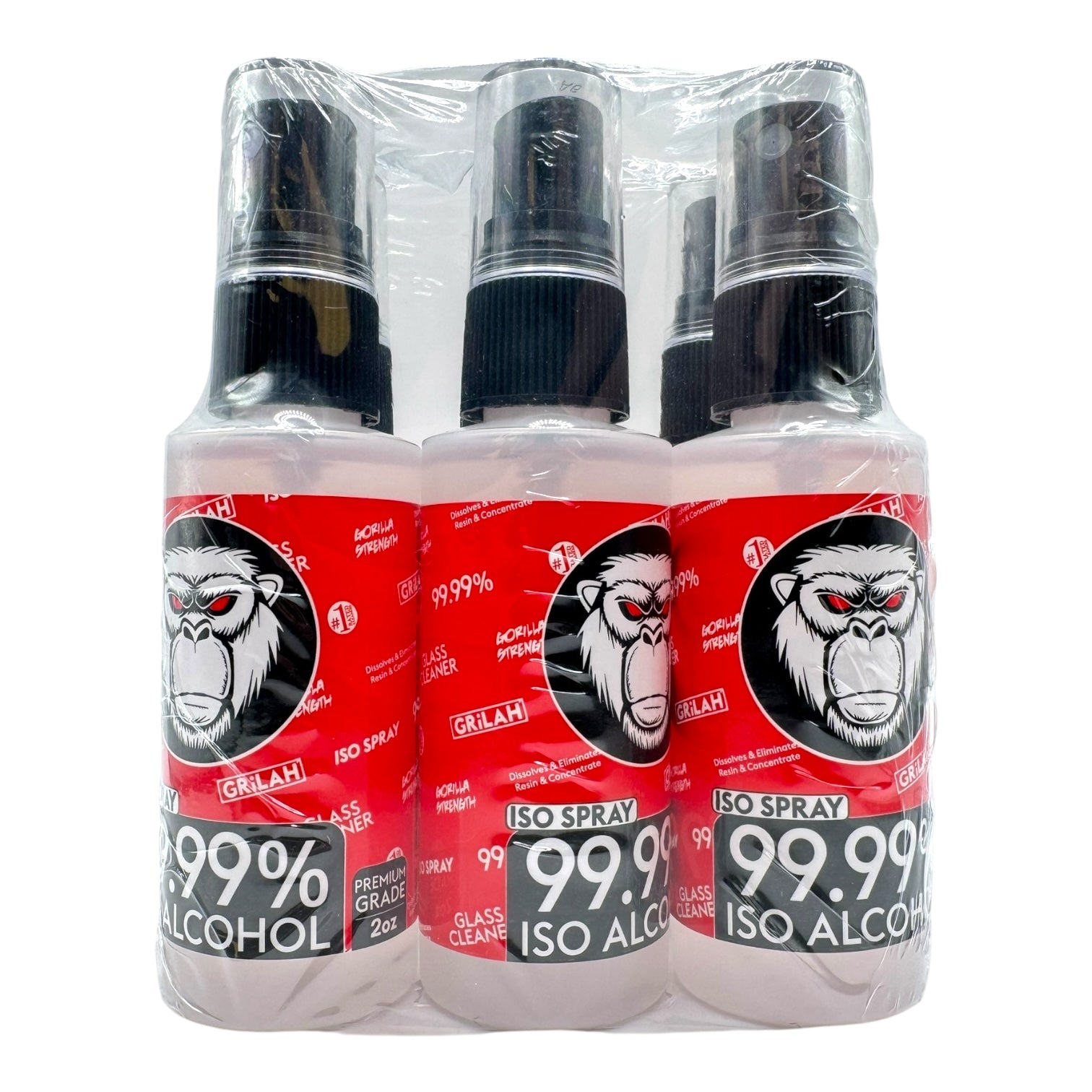 Grilah ISO Alcohol 99% 2oz cleaner (6pc per Pack)