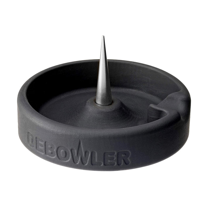 Debowler 4" Minimalist Silicone AshTray with Billet Aluminum Cleaning Spike