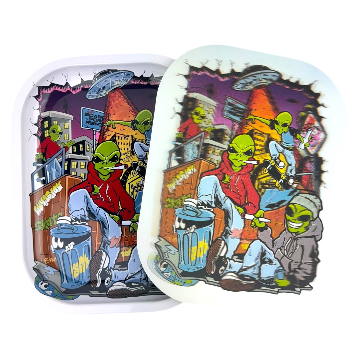 3D Small Rolling Tray With Magnetic Lid 5" x 7"