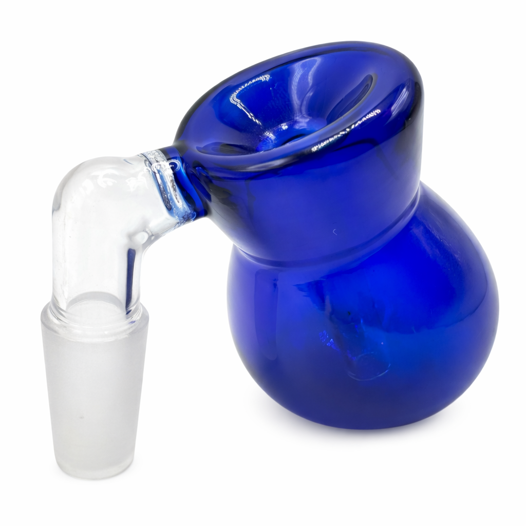 2" Blue Glass Ash Catcher Bowl 14mm Male