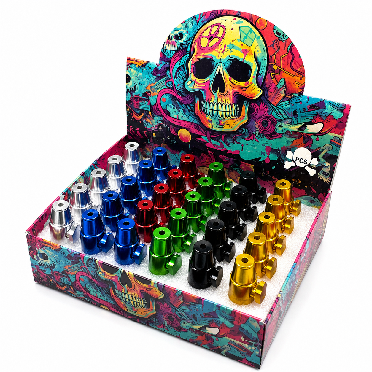 2" Bullet Metal Snuff Vial (36ct Display)