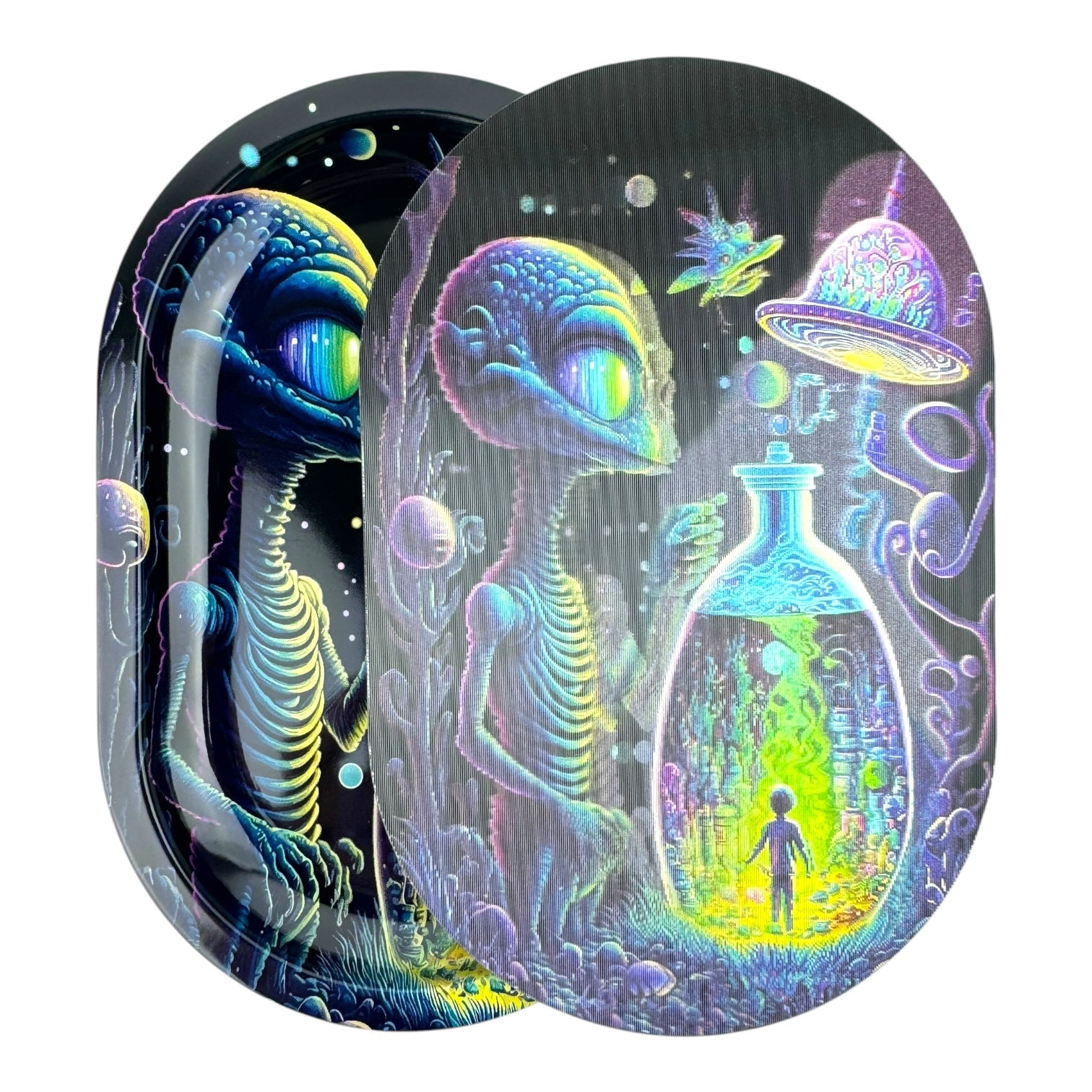 3D Mini Rolling Tray With Magnetic Lid 5.6" x 3.6"