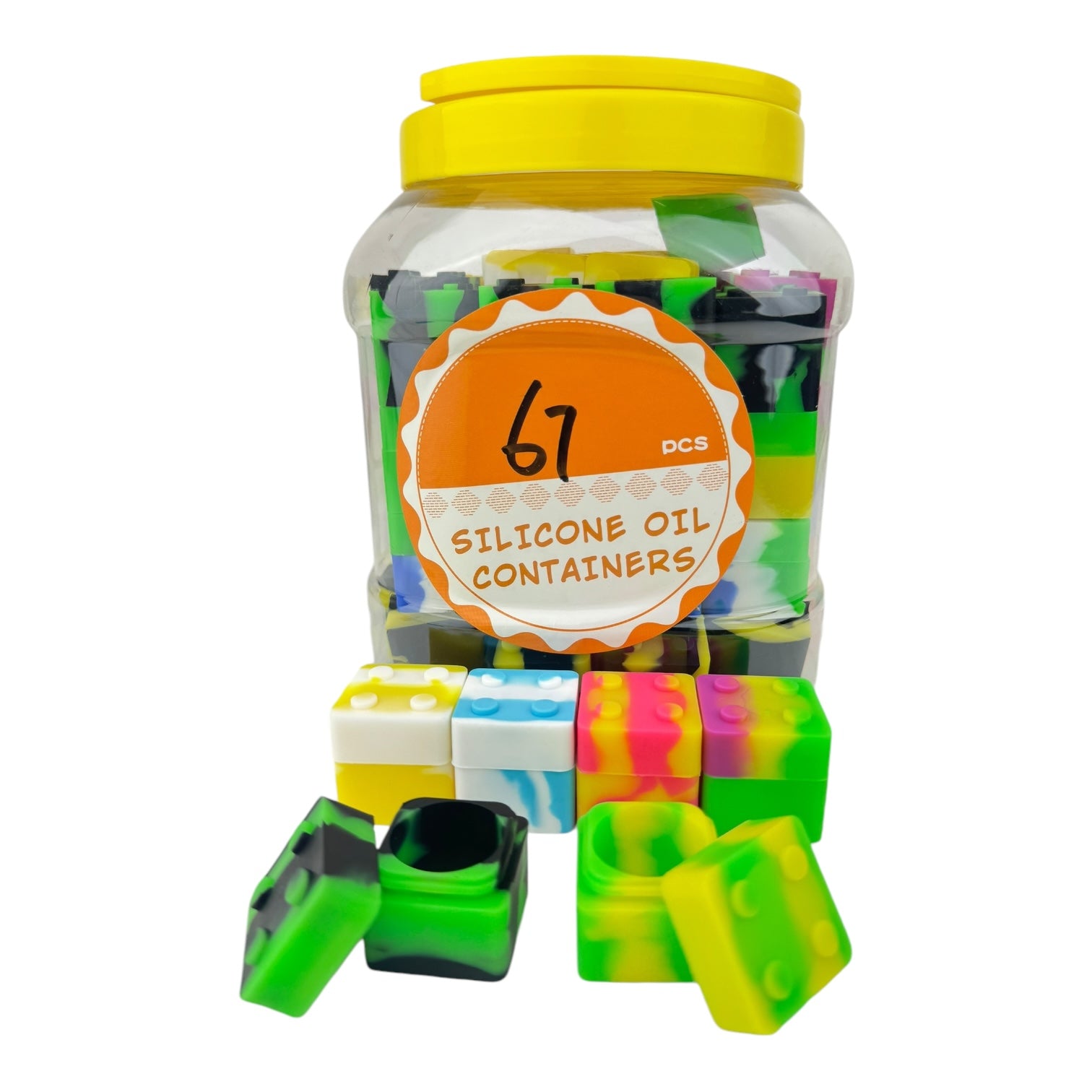 Lego Silicone Oil Container 67pc Jar "SJ 07"
