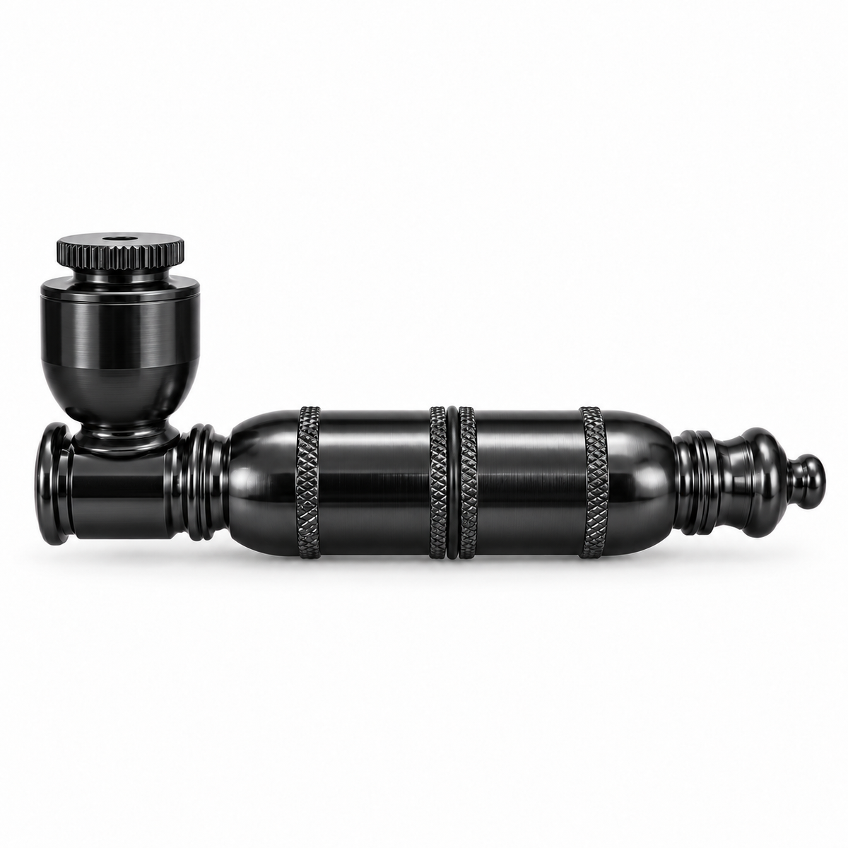 3.5" Metal Hand Pipe Anodized w/ Single Rubber Seal