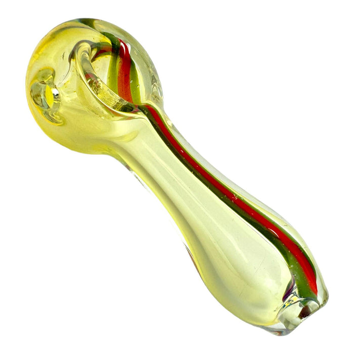 3.5" Fumed Color Stripe Glass Hand Pipe