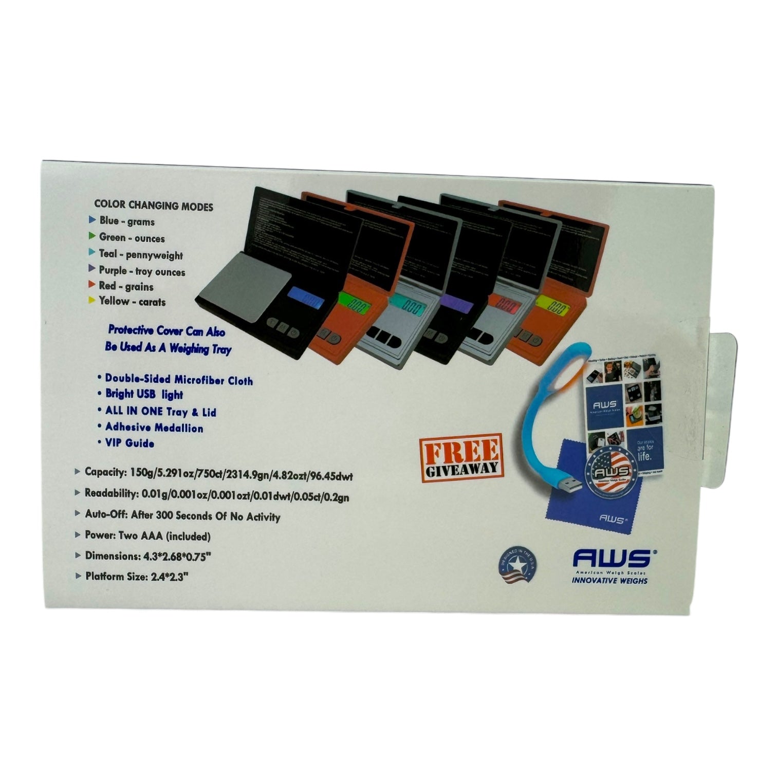 AWS 150 Digital Scale (150x0.1g)