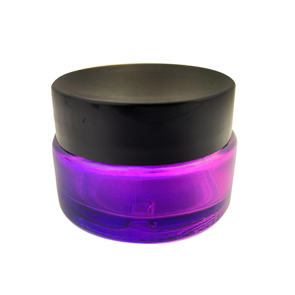 30ml Black Plastic Top Color Glass Jar Container