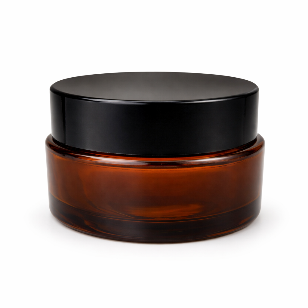 30ml Black Plastic Top Color Glass Jar Container