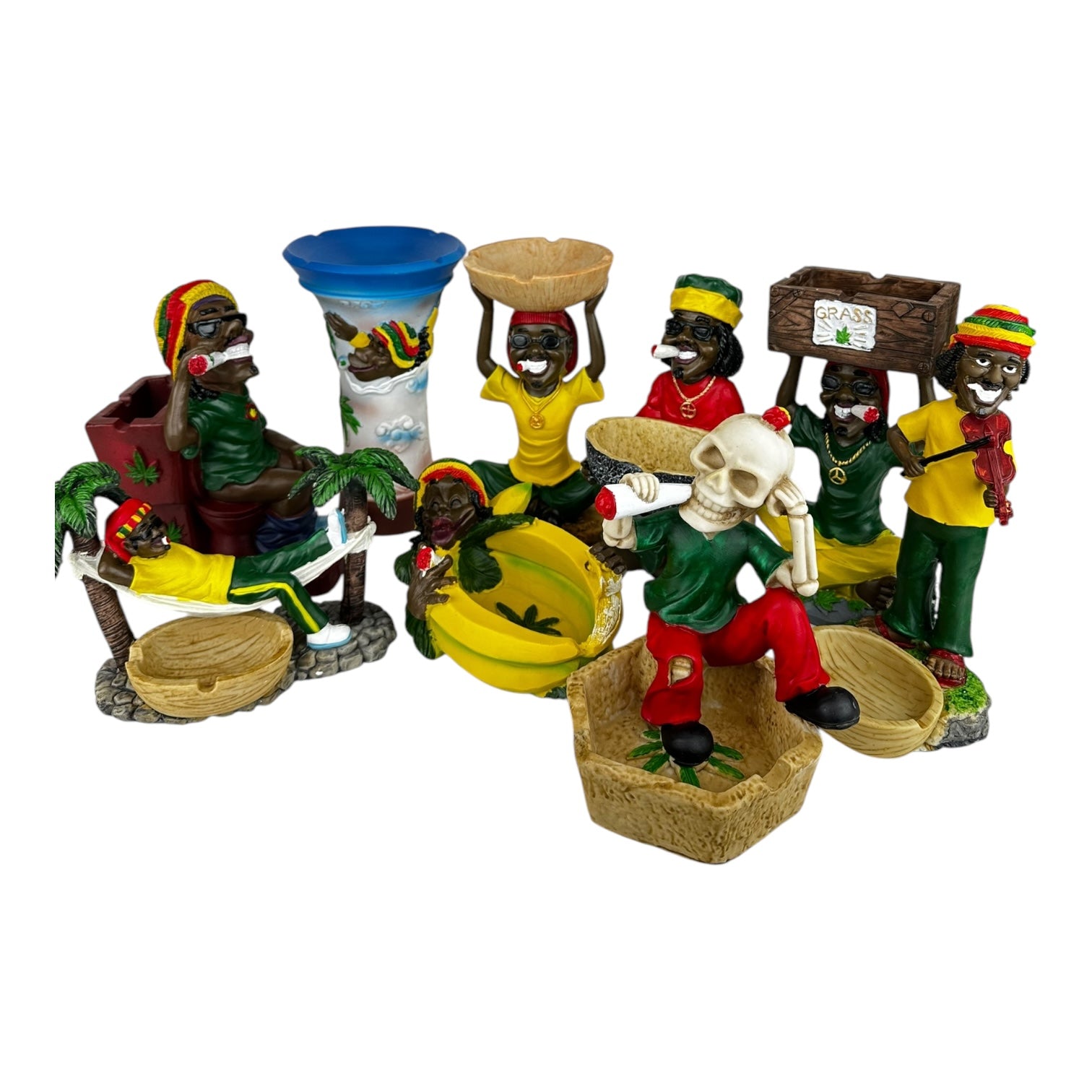 RASTA Ceramic Character Medium Ashtrays | 20pc/Case