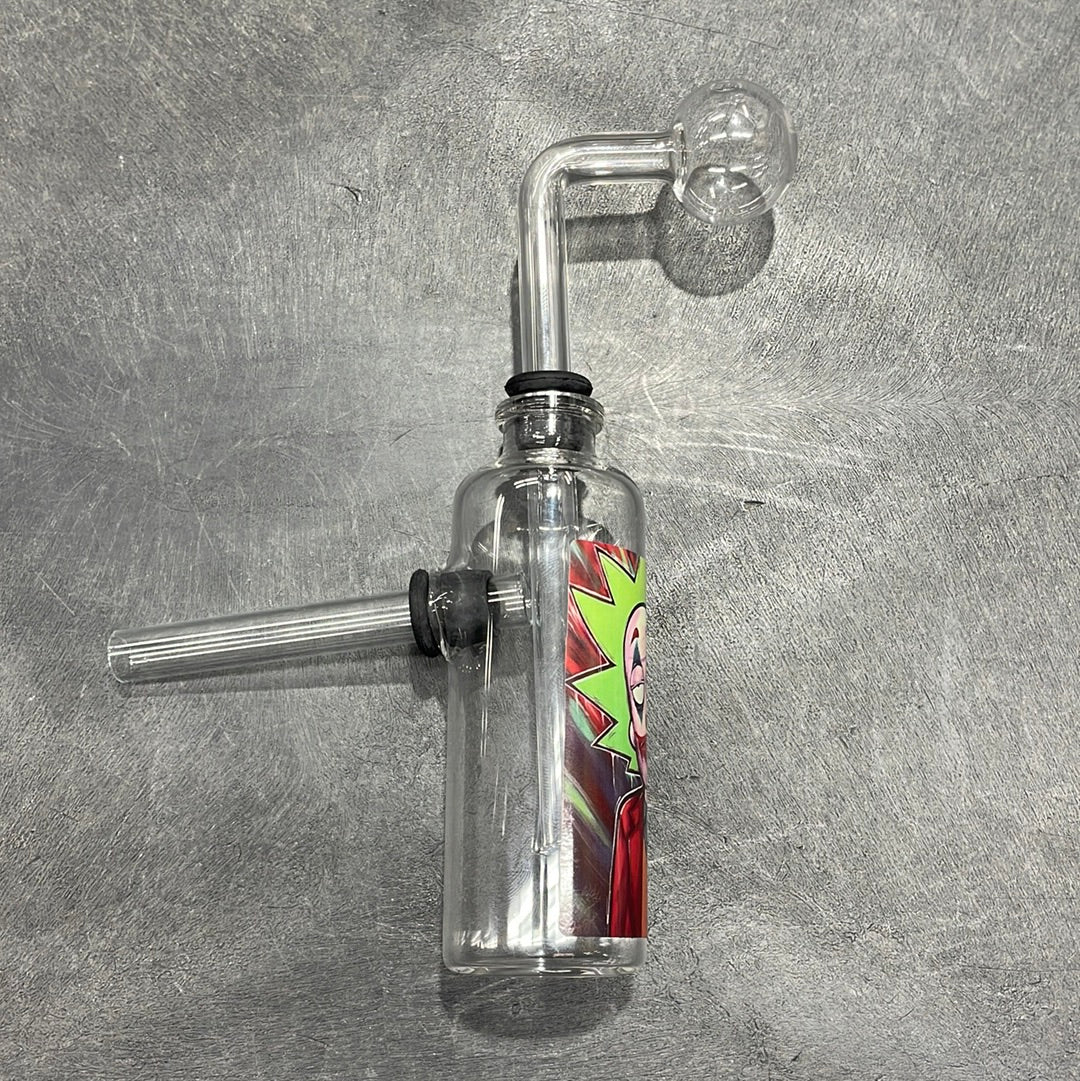 Decal Clear 3 Pc Oil Burner Water Pipe