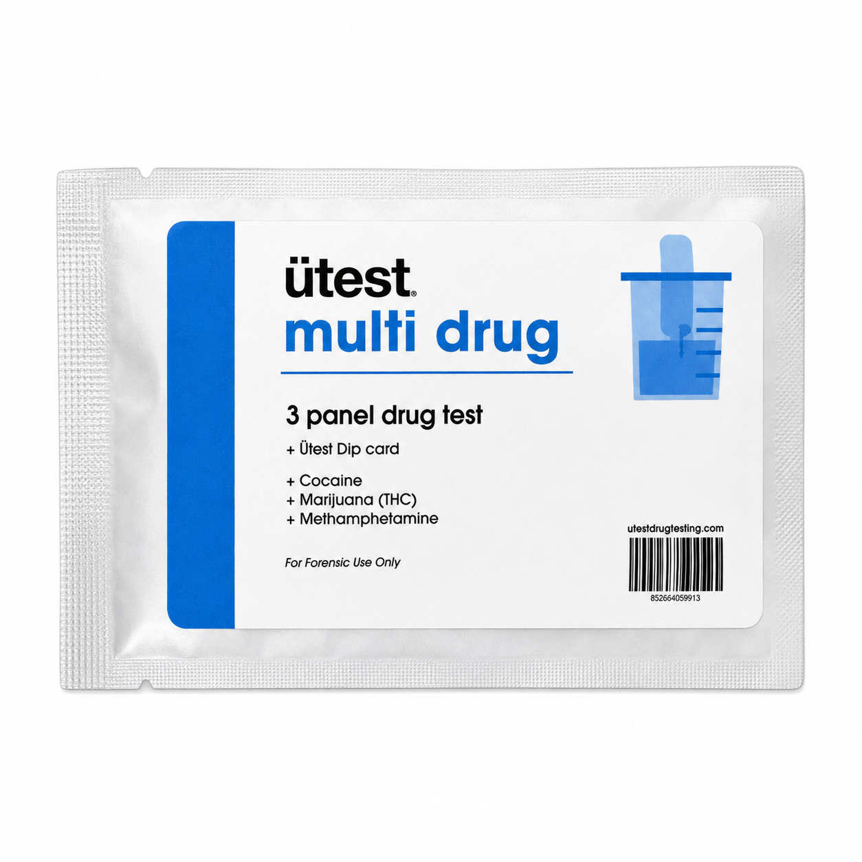 3 Panel Drug Test Kit U-test - THC, Cocaine, Meth