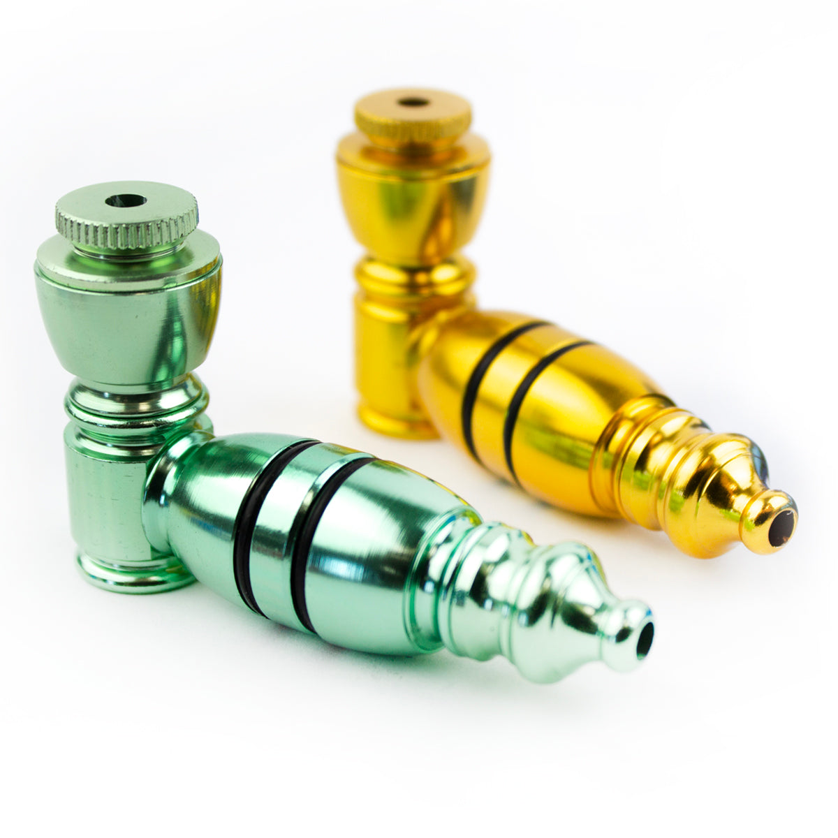 3" Single Chamber Metal Hand Pipe w/ 2 Rubber Seals