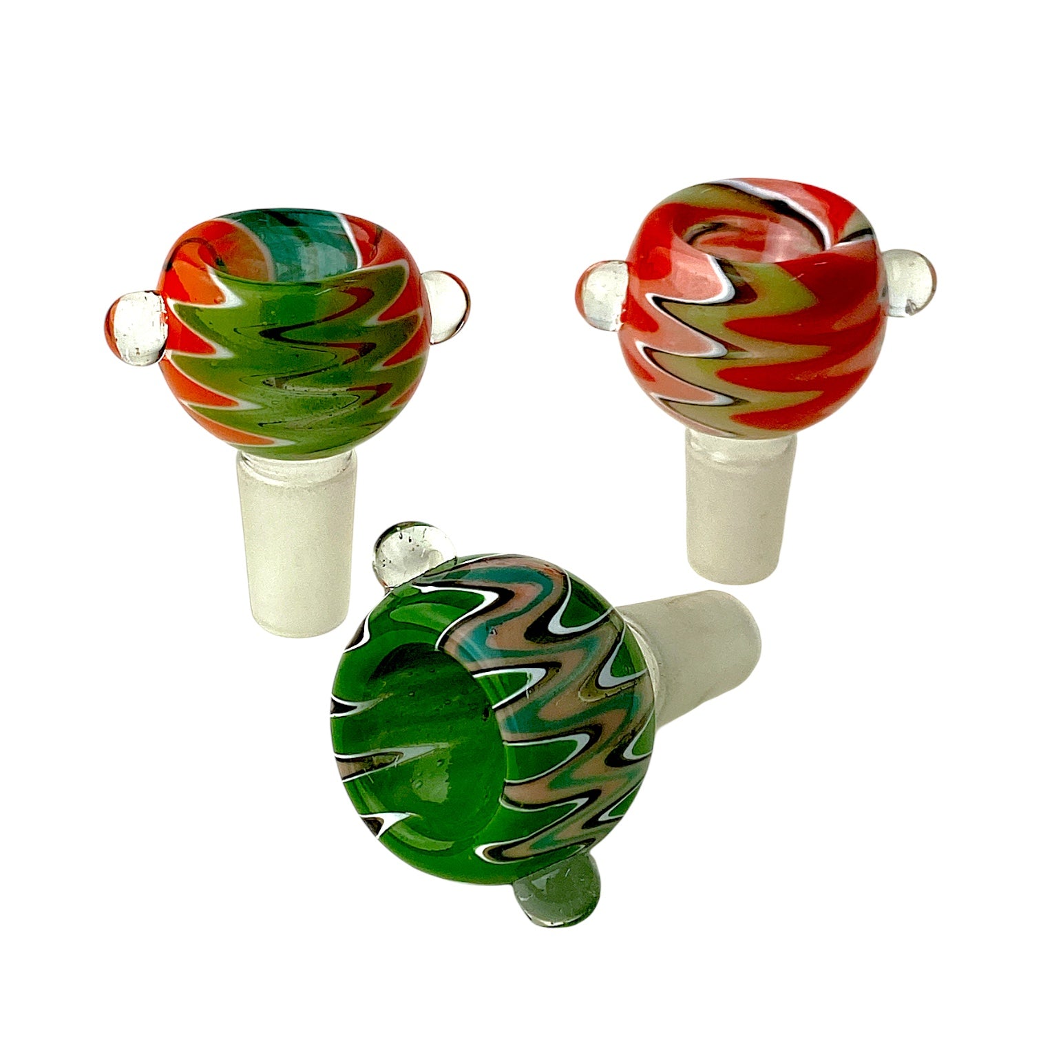 14mm Male Wigwag Glass Bowl