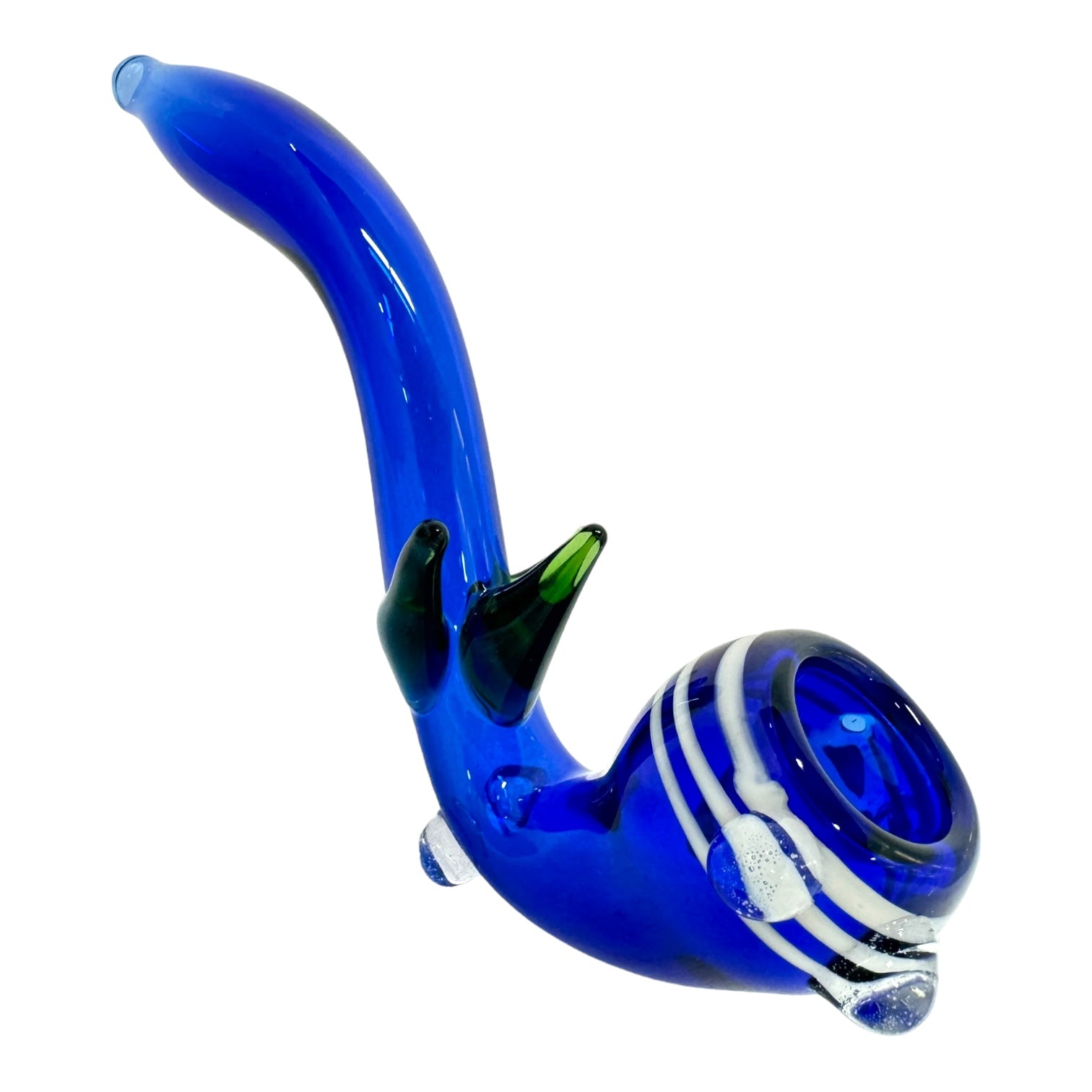 7" Glass Shelock 3 Bumps Hand Pipe (Assorted Colors)