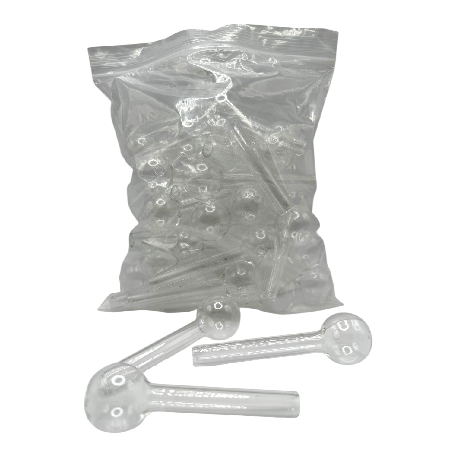 4" Clear Heavy Oil Burner - Pack of 40