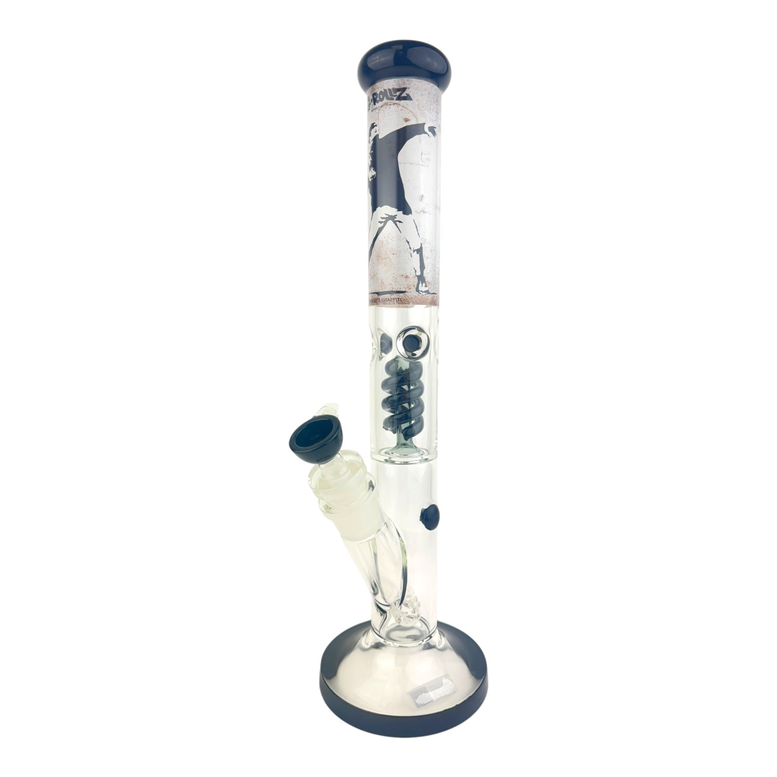 G-Rollz 18" Twist Perc Straight Tube Glass Water Pipe