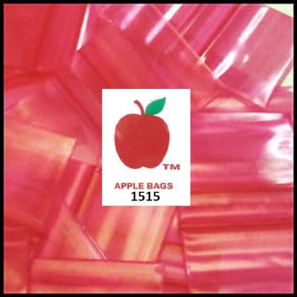 Apple 1515 Colored Plastic Ziplock Baggies (1,000 Bags)