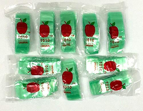Apple 1010 Colored Plastic Ziplock Baggies (1,000 Bags)