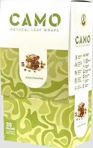 Afghan Hemp - Camo Natural Leaf Wraps (14 Flavors) 25packs/display