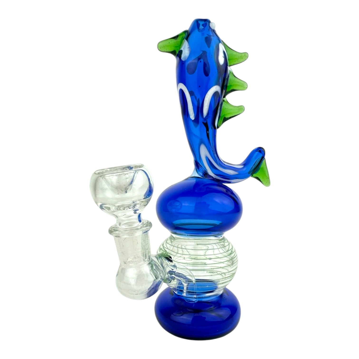 7" Fish Head Glass Water Pipe (Assorted Colors)