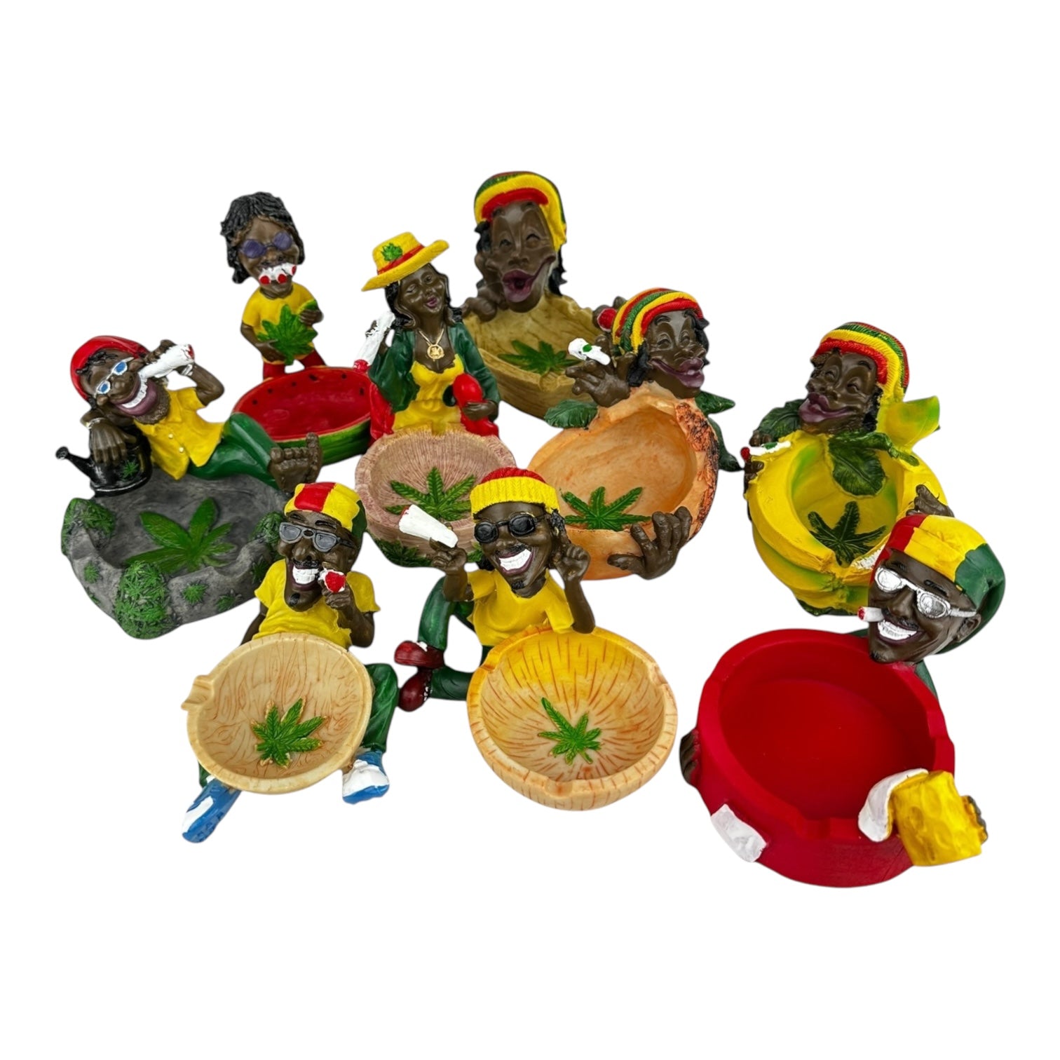 RASTA Ceramic Character Small Ashtrays | 36pc/Case