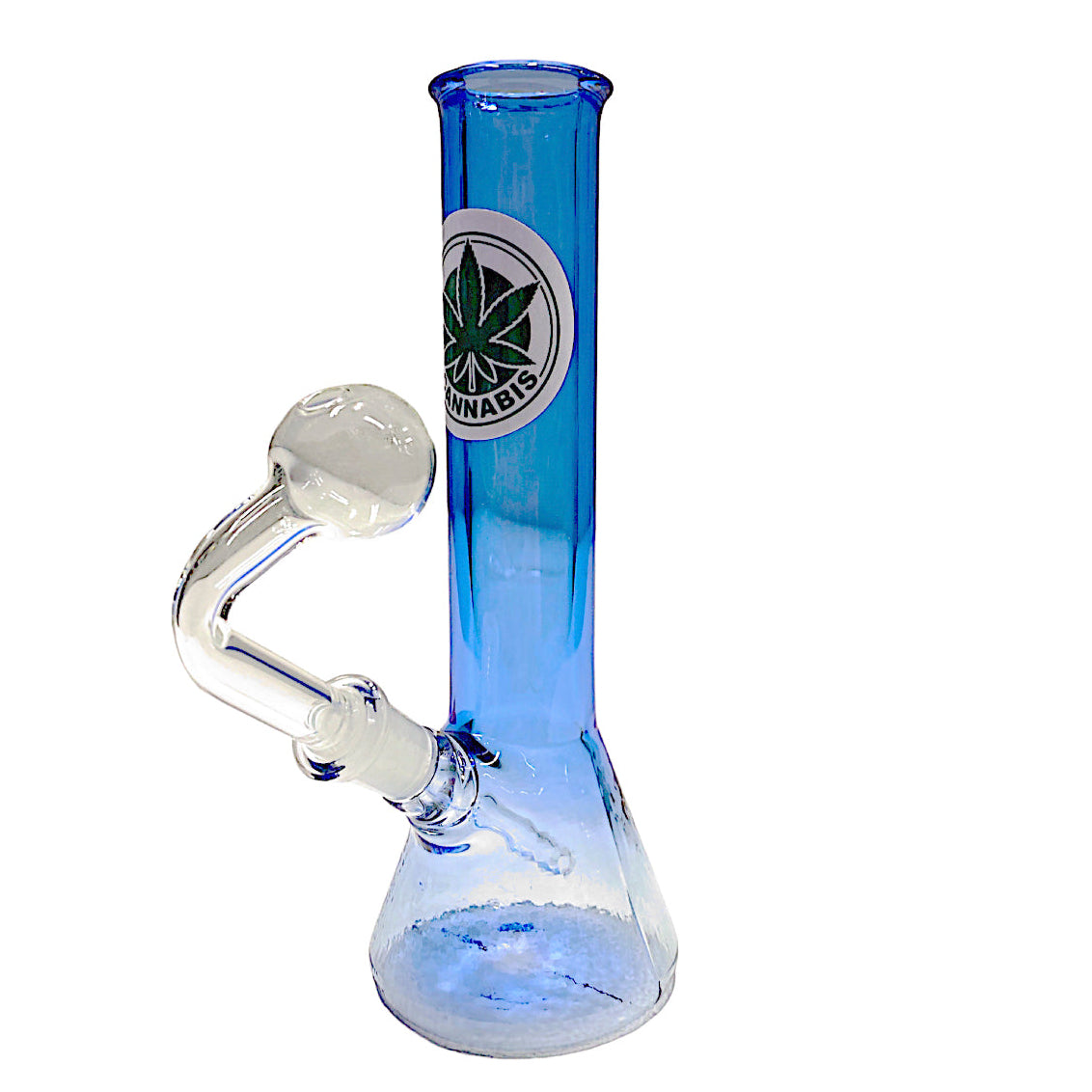 G/G 10mm Beaker Shape OB Water Pipe -Assorted Stickers