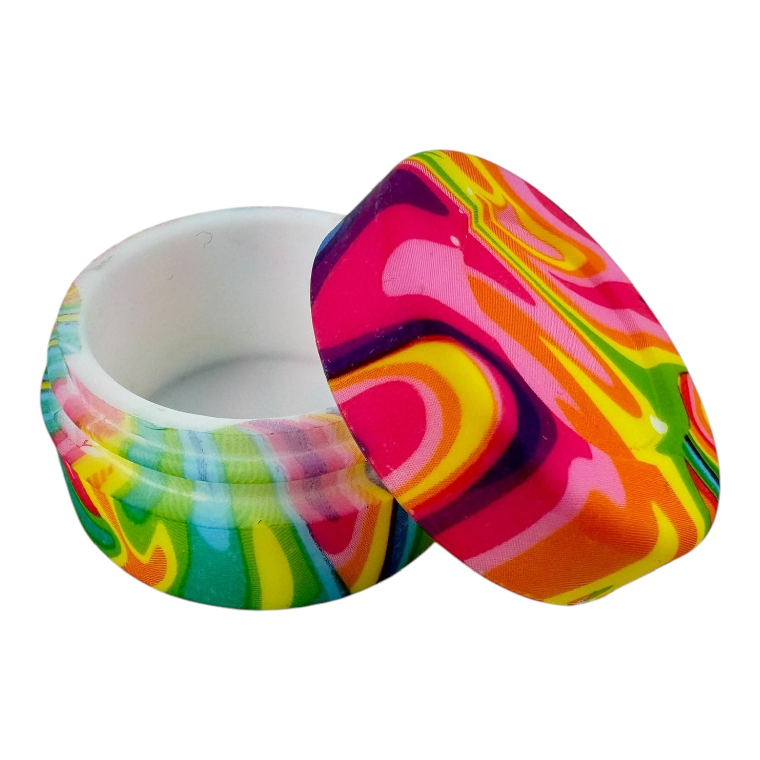 SILICONE 10ml Container Jar - Assorted printed Designs