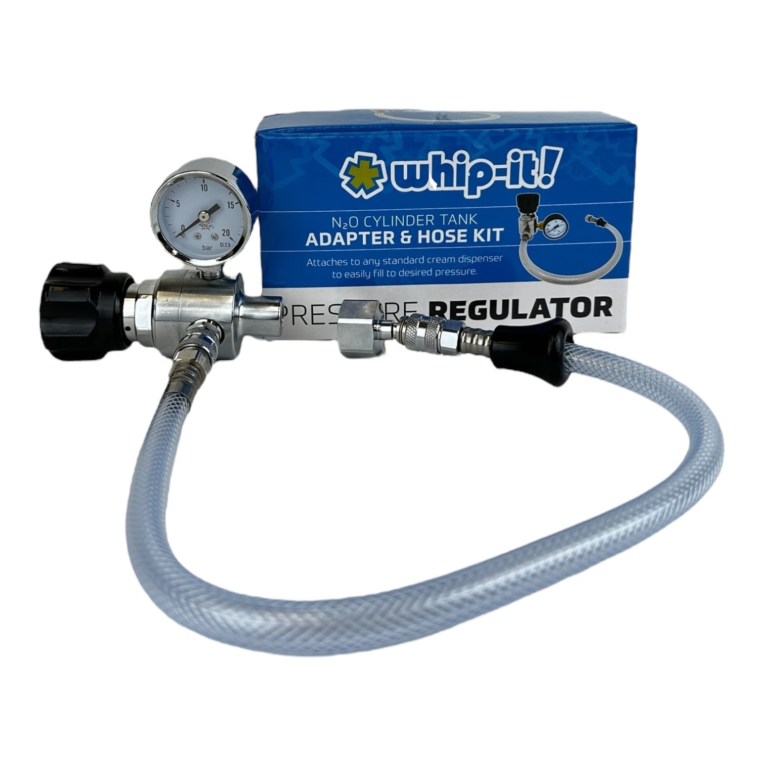 WHIP-IT Pressure Regulator | Adapter & Hose Kit