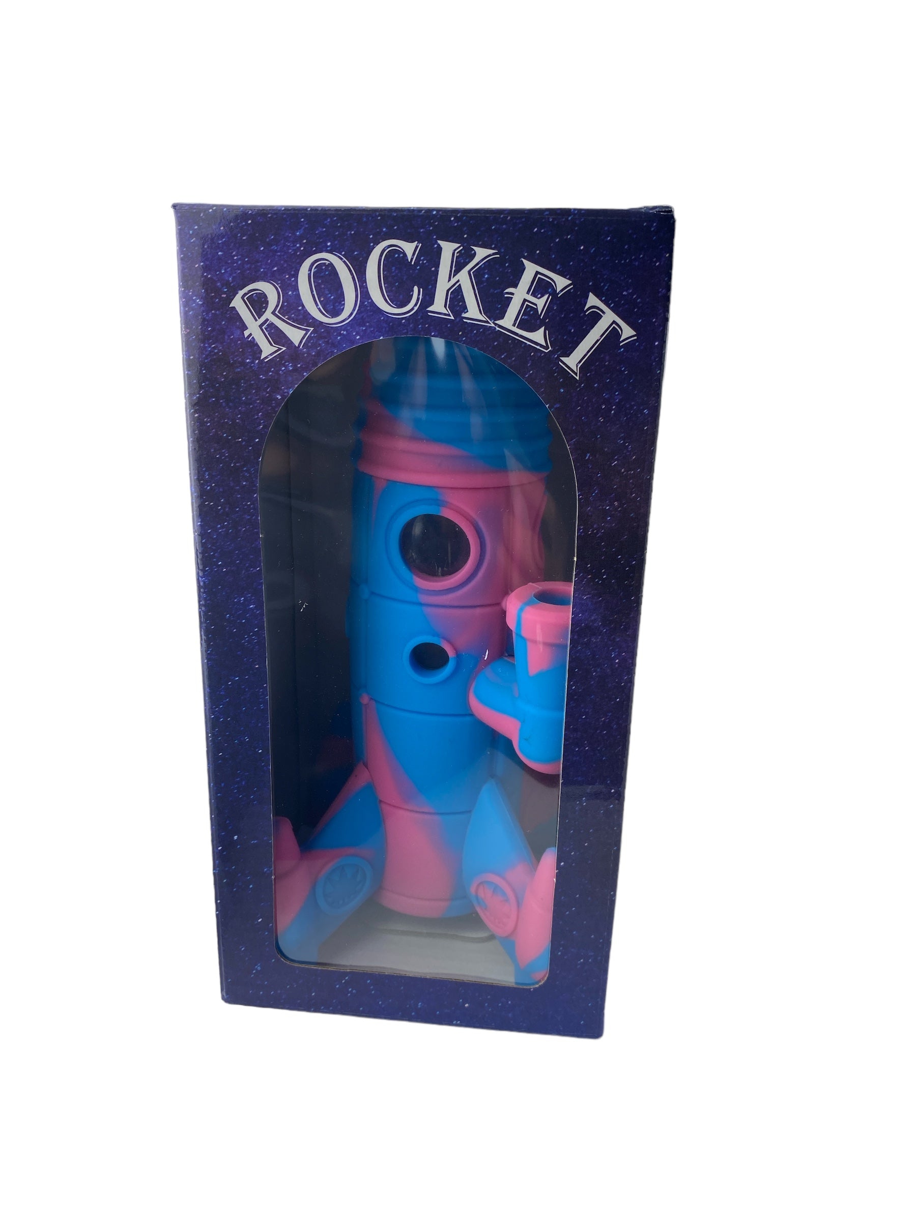 7.5" Rocket Silicone Water Pipe With Box