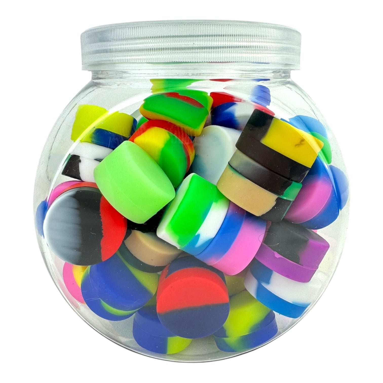 Round Silicone Wax Oil Container 50pc Jar (SJ-05)