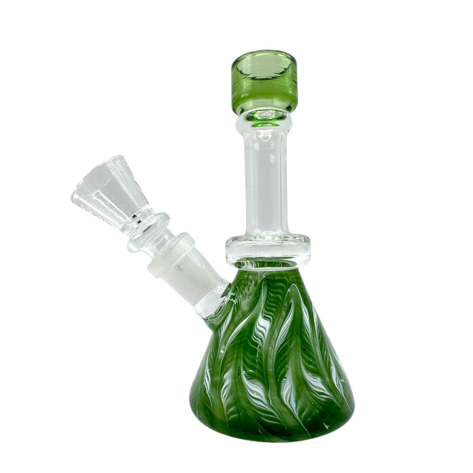 5" Glass on Glass Color Base Beaker Water Pipe 162/MC